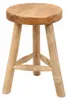 Holzhocker - D30 x H45 cm - natur - Teakholz - Sitzhocker - Produktbild-Vorschau 3