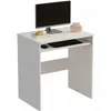 Počítačový stôl, biely, moderný, loftový, 70 cm Náhľad obrázku produktu 1