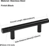15 Stück Möbelgriffe Schwarz 64mm Schrankgriffe Schwarz Produktbild-Vorschau 2