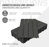ECD Germany WPC Terrassenfliesen, 60x30 cm, 24er Spar Set Produktbild-Vorschau 6