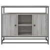 vidaXL Kredens szary Sonoma 100x35x80 cm Materiał Podgląd zdjęcia produktu 6