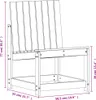 vidaXL Gartenstuhl 50,5x55x77 cm Massivholz Kiefer Produktbild-Vorschau 8