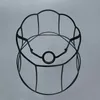 Lampenschirm aus Metall Schwarz 30 26 Granny Frame Produktbild-Vorschau 3