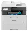 A white Brother DCP-L3560CDW printer is shown from the front. Produktbild-Vorschau