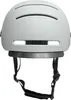A rear view of a light gray smart helmet with black straps and a black trim. Náhled obrázku produktu