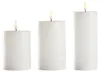 LED-Kerzen 3er-Set für Innen und Außen, je 28 cm breit und Produktbild-Vorschau 1