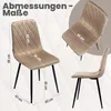 Lina® Elisia Esszimmerstuhl im modernen Design - Samt - Produktbild-Vorschau 6