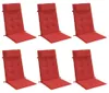 vidaXL Hochlehner-Auflagen 6 Stk. Rot Oxford-Gewebe Produktbild-Vorschau 3
