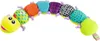 A plush caterpillar toy with multiple colorful segments and a yellow head with eyes and a mouth. Produktbild-Vorschau