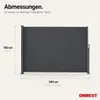 ONBEST Seitenmarkise | 160 x 300 cm | Ausziehbar | mit Produktbild-Vorschau 10