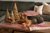 Clayre & Eef behúň na stôl 50x140 cm červeno-béžová bavlna Náhľad obrázku produktu 2