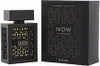 A black perfume bottle and its packaging are displayed side-by-side on a white background. Voir les images du produit