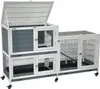 Indoor Kleintierstall Leo 146 x 89 cm grau Produktbild-Vorschau 2