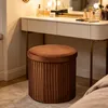 Relaxdays Hocker van fluweel, zitbankje met opbergruimte, Productafbeelding-voorbeeld 2