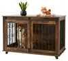 Relaxdays Gabbia per cani, gabbia con ripiano e rotelle, 2 Anteprima dell’immagine prodotto 1