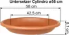 MePla - 3 x Set - Pflanzkübel Cylindro ø 60 + Untersetzer ø Produktbild-Vorschau 3