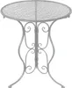 Lani Gartentisch Rund Grau aus Eisen, Ø 55 cm, 70 cm Höhe, Produktbild-Vorschau 1