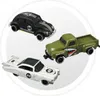 Three toy cars arranged in a collage on a light gray background. Podgląd zdjęcia produktu