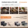 GARANTIA NOVA seau à biodéchets 5 litres gris graphite / Voir les images du produit 9