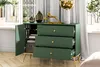 KONSIMO Komodní skříň "ARICIA", zelená, dřevo, elegantní, Náhled obrázku produktu 5