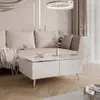 Couchtisch AURORA SILVER mit Stauraum auf schrägen Beinen Produktbild-Vorschau 1