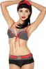 Vintage-Wendebikini in schwarz/rot/weiß - S Produktbild-Vorschau 9