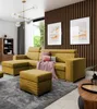 Ecksofa Schlafsofa inkl. Hocker CANTON Stoff Camelia Produktbild-Vorschau 1