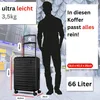 COCOONO® Emotion Koffer Frozen Black- MITTELGROßER 66L Produktbild-Vorschau 3