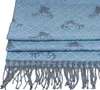 Halstuch Schal mit Hirschkopf Motiv 185 x 70 cm | Hellblau Produktbild-Vorschau 2