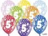 6 Luftballons 5. Geburtstag bunt Produktbild-Vorschau 1
