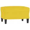 Design 4-tlg. Sofagarnitur mit Kissen Hellgelb Stoff, Produktbild-Vorschau 6