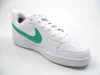 A white Nike Court Borough Low Recraft sneaker with a green Nike swoosh logo is shown against a white background. Anteprima dell’immagine prodotto