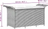 vidaXL Záhradná lavica s vankúšom sivá 116x46x57 cm Poly Náhľad obrázku produktu 8
