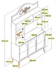 Skye Decor, Lyon 120 - Cream, Gold, Wohnzimmerschrank, Produktbild-Vorschau 6