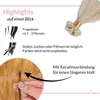 hair2heart Bonding Extensions Echthaar glatt 10/1 hellblond Produktbild-Vorschau 5