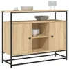 vidaXL Příborník Sonoma Dub 100x35x80 cm výrobek ze dřeva Náhled obrázku produktu 3