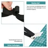 Collage of images showing details of pool cover fasteners and their use. Produktbild-Vorschau