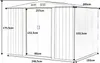 COSTWAY Metall Gerätehaus 205x257x175,5cm, Gartenhaus mit Produktbild-Vorschau 7