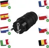 Vidlice gumová přímá pro prodlužovací kabel, černá Podgląd zdjęcia produktu