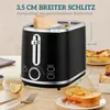 HOMCOM Wasserkocher Toaster Set 1,7L Edelstahl Wasserkocher Produktbild-Vorschau 6
