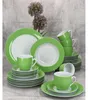 30ks Variant zelený porcelánový jídelní servis 6 osob šálky Náhled obrázku produktu 2