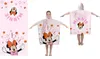 Minnie Mouse Badeponcho Poncho mit Kapuze 60 x 120 cm Produktbild-Vorschau 4