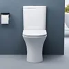 doporro WC à poser céramique blanc toilette avec réservoir Voir les images du produit 2