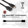 Club3D HDMI-Kabel 1.4  HD-Verlängerungskabel 5 Meter St/Bu Náhled obrázku produktu 7