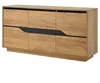 Credenza lucida STILVORA a 3 ante, mobile da salotto senza Anteprima dell’immagine prodotto 9