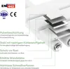 A diagram illustrating the layers and features of a white radiator. Produktbild-Vorschau