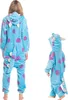 Nikcorp Oblek Pyžamo Dámské Dětské Onesie Postava Modrá Náhled obrázku produktu 6