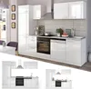 Kuchynský kút Vicco Optima Biela vysoký lesk/biela 270 cm Náhľad obrázku produktu 3