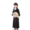 Kinderkostüm Horror-​Kleid schwarz-​weiß – knielanges Produktbild-Vorschau 3