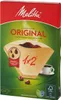 The image shows the front of a Melitta coffee filter packaging, featuring the brand logo, product name, and a visual of coffee filters filled with coffee grounds. Voir les images du produit